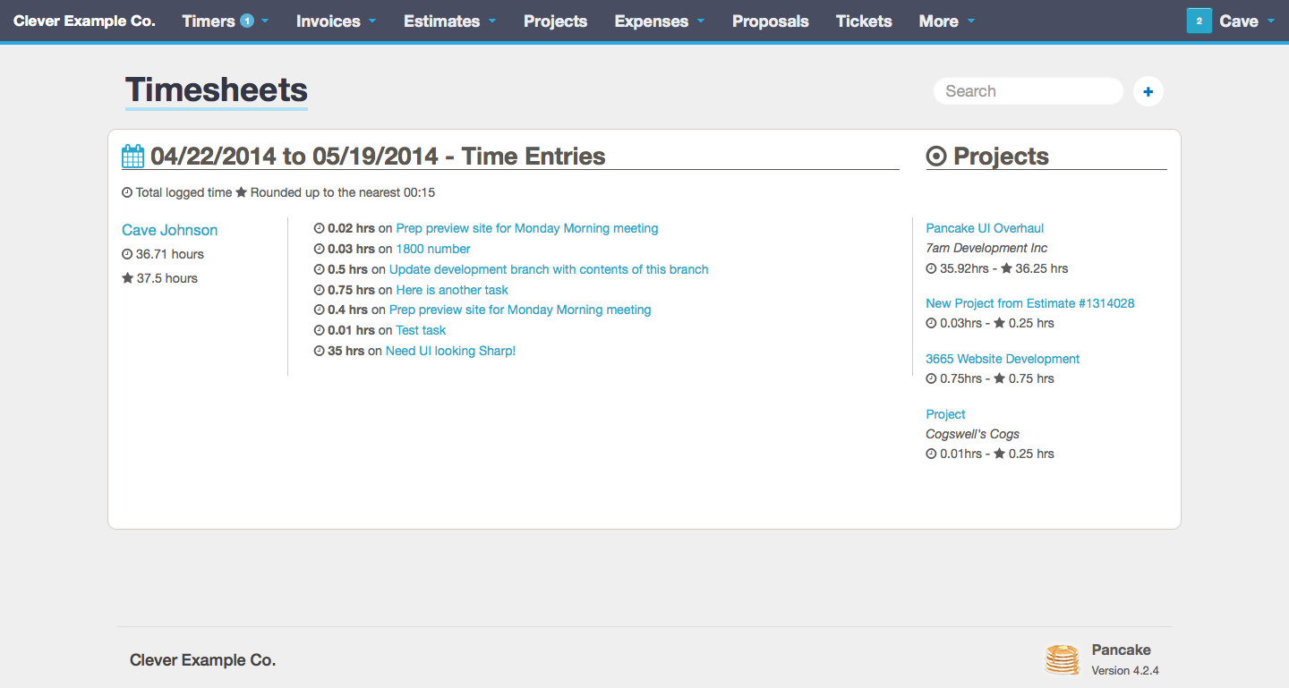 Timesheets